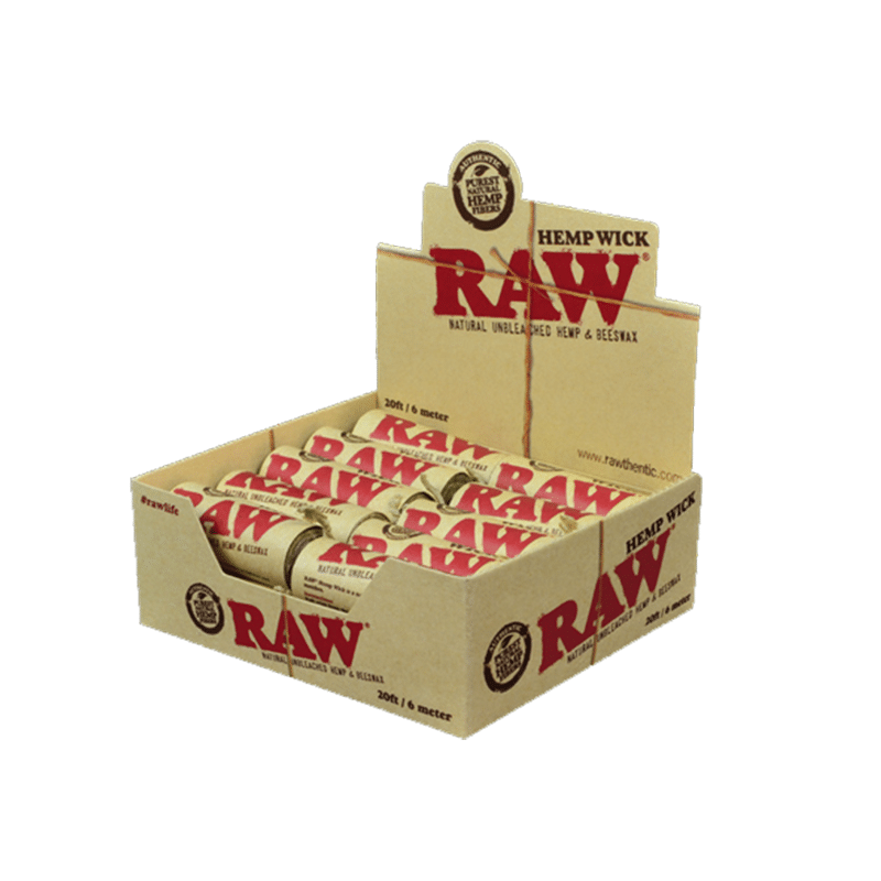 Raw : HEMP WICK 20ft 5 Raw HEMP WICK ft d