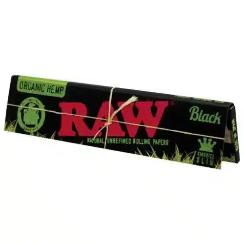 Raw BLACK ORGANIC KING SIZE SLIM ROLLING PAPERS