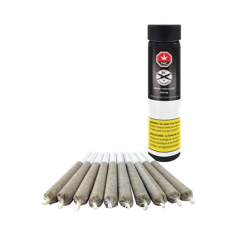 BC Doobies : WHITE CHOCOLATE PRE-ROLLS 1 BC Doobies WHITE CHOCOLATE PRE-ROLLS A