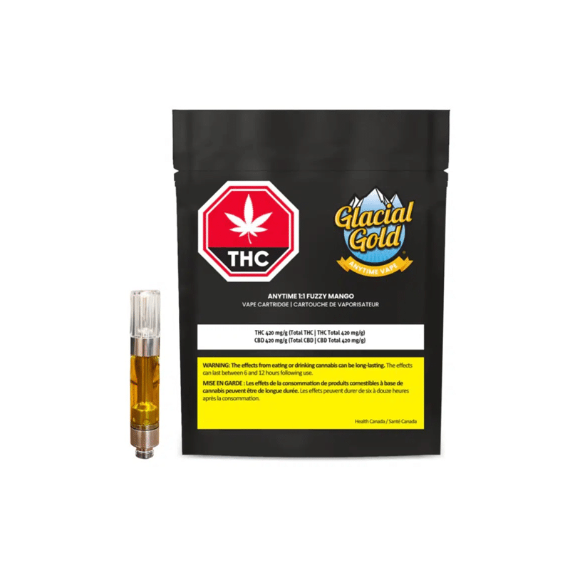 Glacial Gold : ANYTIME 1:1 FUZZY MANGO VAPE 2 Glacial Gold ANYTIME FUZZY MANGO VAPE