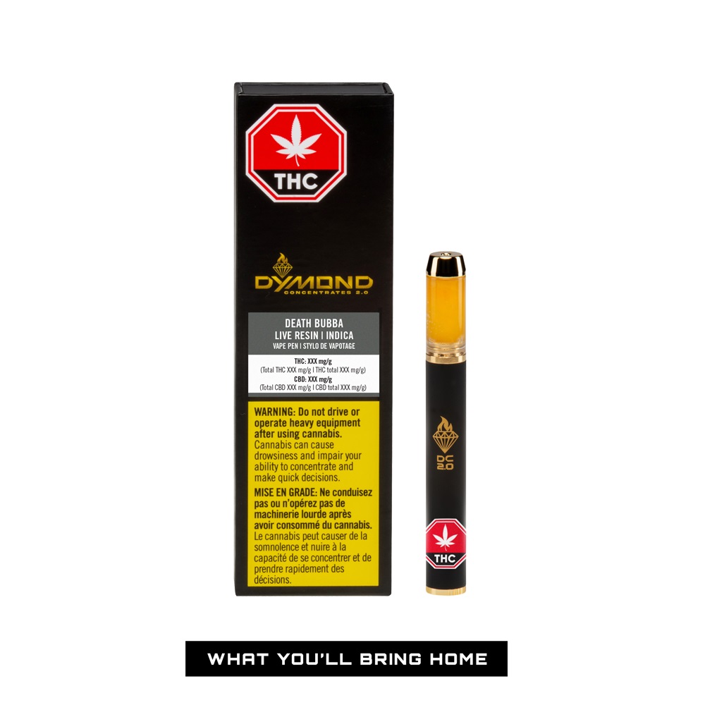 Dymond : SOPHIE'S BREATH LIVE RESIN DISPOSABLE PEN 2 Dymond : DEATH BUBBA DISPOSABLE PEN