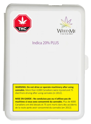 Weed Me : Indica 20% Plus Pre-Rolls - 3 X 1G