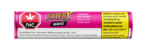 Shred X : Gnarberry Heavies Infused Pre-Rolls