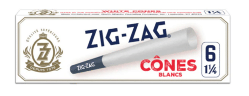 Zig Zag Papers - Pre-Rolled Cones White 1 1/4 Papers (Maq)