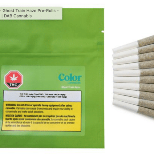 Color Cannabis: GHOST TRAIN HAZE Pre-Rolls