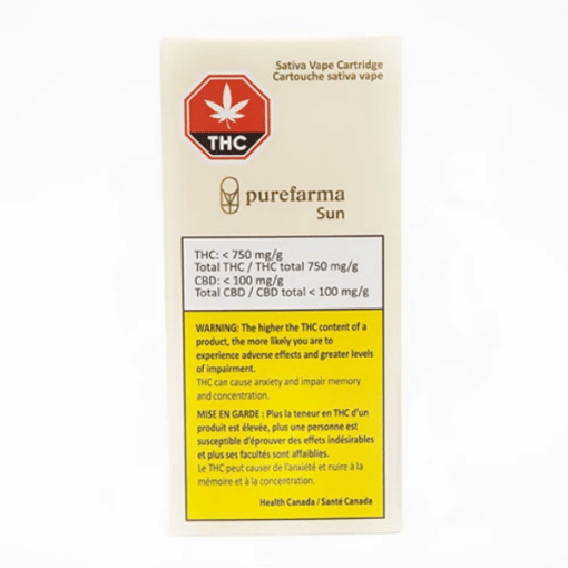 Purefarma : Sativa Sun Cartridge Group