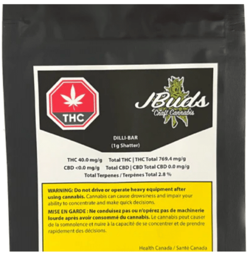 Jbuds Craft Cannabis : Dilli-Bar Shatter (Flawless Victory)