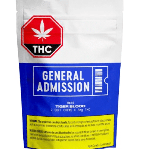 General Admission : TIGER BLOOD THC GUMMY (1:0)