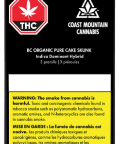 Coast Mountain Cannabis : BC ORGANIC PURE CAKE SKUNK PRE-ROLLS