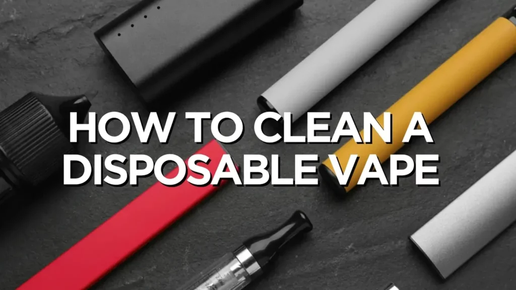 How To Clean A Disposable Vape