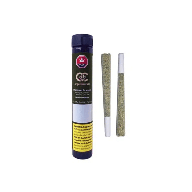 Organnicraft : PLATINUM ORANGES PRE-ROLLS 1 Organnicraft PLATINUM ORANGES PRE ROLLS