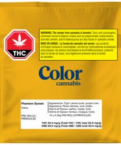 Color Cannabis : PHANTOM SUSNET PRE-ROLLS (GHOST GELATO)