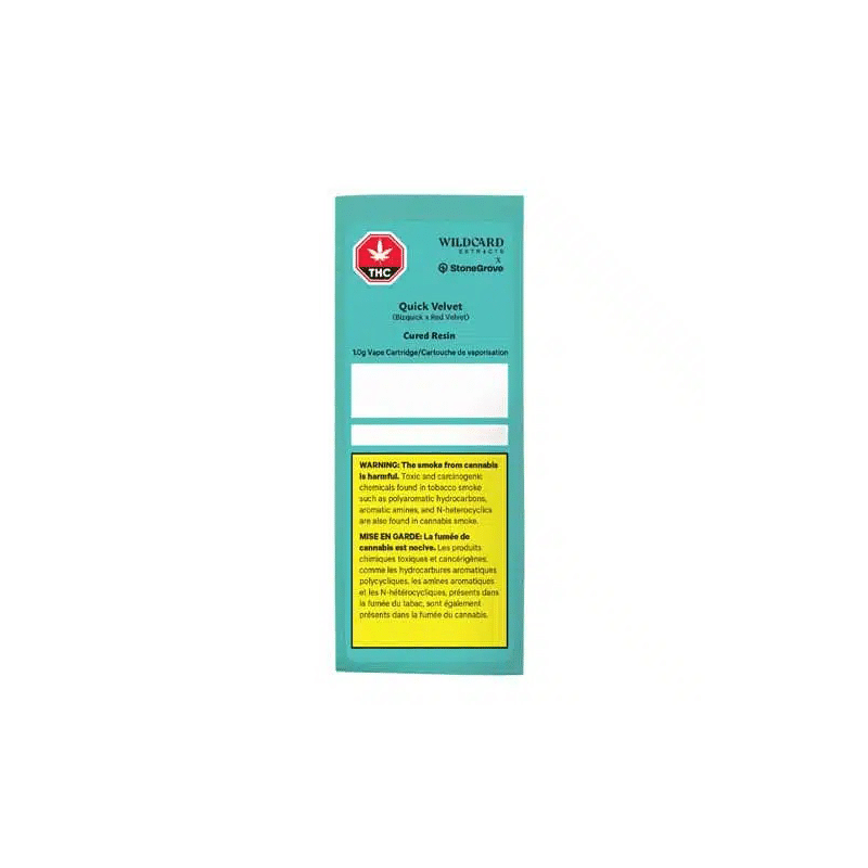 Wildcard Extracts x StoneGrove : QUICK VELVET CURED RESIN CARTRIDGE (BIZQUICK & RED VELVET) 2 Wildcard Extracts x StoneGrove QUICK VELVET CURED RESIN CARTRIDGE (BIZQUICK & RED VELVET) secondary