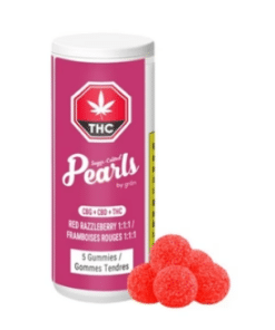 Pearls : RED RAZZLEBERRY CBG/CBD/THC CHEWS