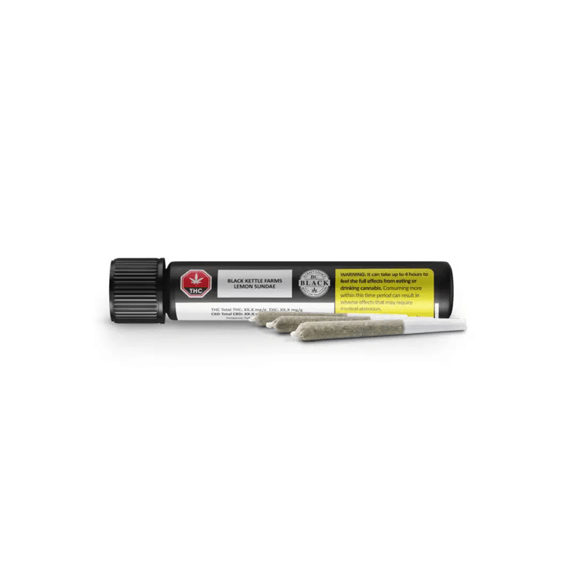 Black Kettle Farms : LEMON SUNDAE PRE-ROLLS 2 Black Kettle Farms LEMON SUNDAE PRE ROLLS secondary