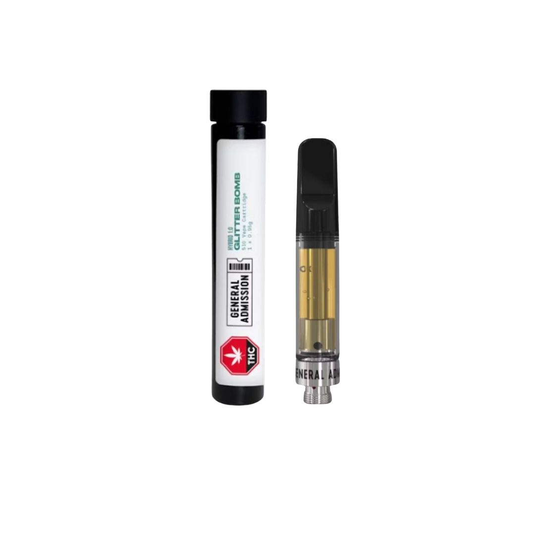 General Admission : GLITTER BOMB 510 THREAD CARTRIDGE (PEACHS & RASP) 1 General Admission : GLITTER BOMB 510 THREAD CARTRIDGE (PEACHS & RASP)