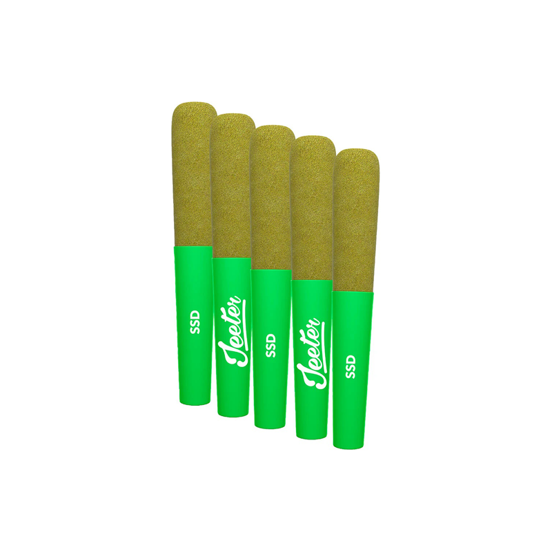 Jeeter : BABY JEETER INFUSED STRAWBERRY SOUR DIESEL PREROLL 1 Jeeter BABY JEETER INFUSED STRAWBERRY SOUR DIESEL PREROLL A