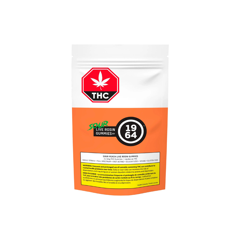 1964 : SOUR PEACH LIVE ROSIN CHEWS (PEACH CRESCENDO) 3 1964 SOUR PEACH LIVE ROSIN CHEWS (PEACH CRESCENDO) B