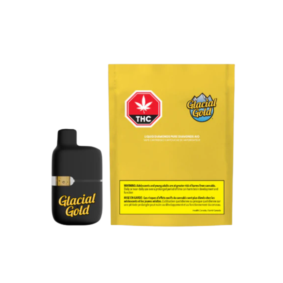 Glacial Gold : LIQUID DIAMONDS PURE DIAMONDS AIO DISPOSABLE PEN 1 Glacial Gold : LIQUID DIAMONDS PURE DIAMONDS AIO DISPOSABLE PEN