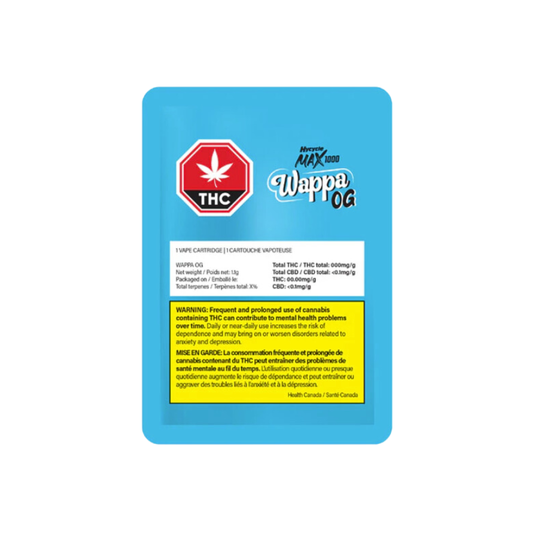 Hycycle : WAPPA OG 1000 CARTRIDGE 2 Hycycle : WAPPA OG 1000 CARTRIDGE - Image 2