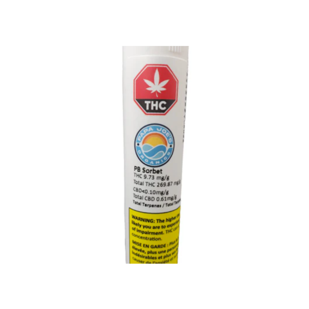 Papa Joe's Organics : PB SORBET LTO PRE-ROLLS 2 Papa Joe's Organics : PB SORBET LTO PRE-ROLLS - Image 2
