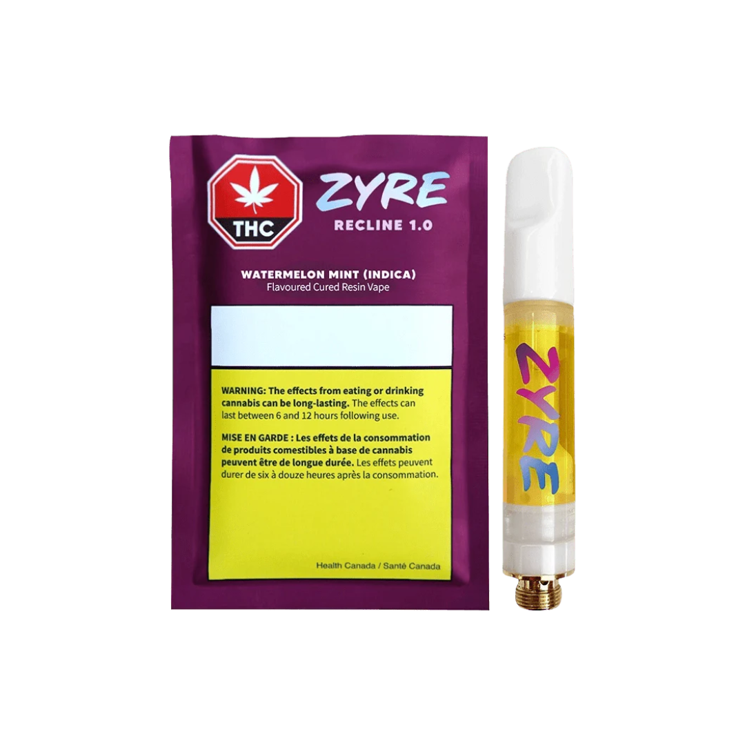 Zyre : RECLINE 1.0-WATERMELON MINT CURED RESIN BLD CART (PINK KUSH) 3 Zyre : RECLINE 1.0-WATERMELON MINT CURED RESIN BLD CART (PINK KUSH) - Image 3