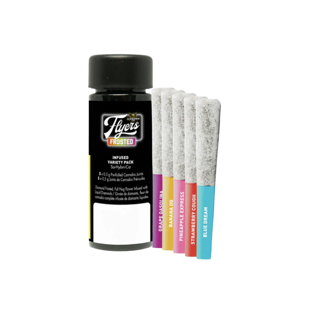 Claybourne : FROSTED FLYERS INFUSED VARIETY PACK PRE-ROLLS 3 Claybourne : FROSTED FLYERS INFUSED VARIETY PACK PRE-ROLLS - Image 3