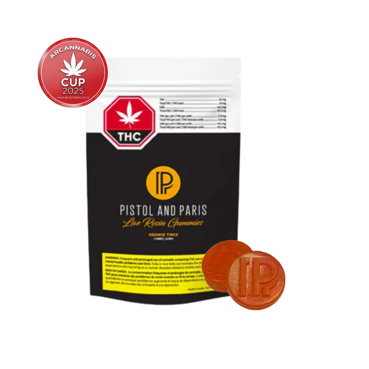 Pistol and Paris : ORANGE TINGZ HASH ROSIN CHEWS (SUGAR FREE) 1 Pistol and Paris : ORANGE TINGZ HASH ROSIN CHEWS (SUGAR FREE)