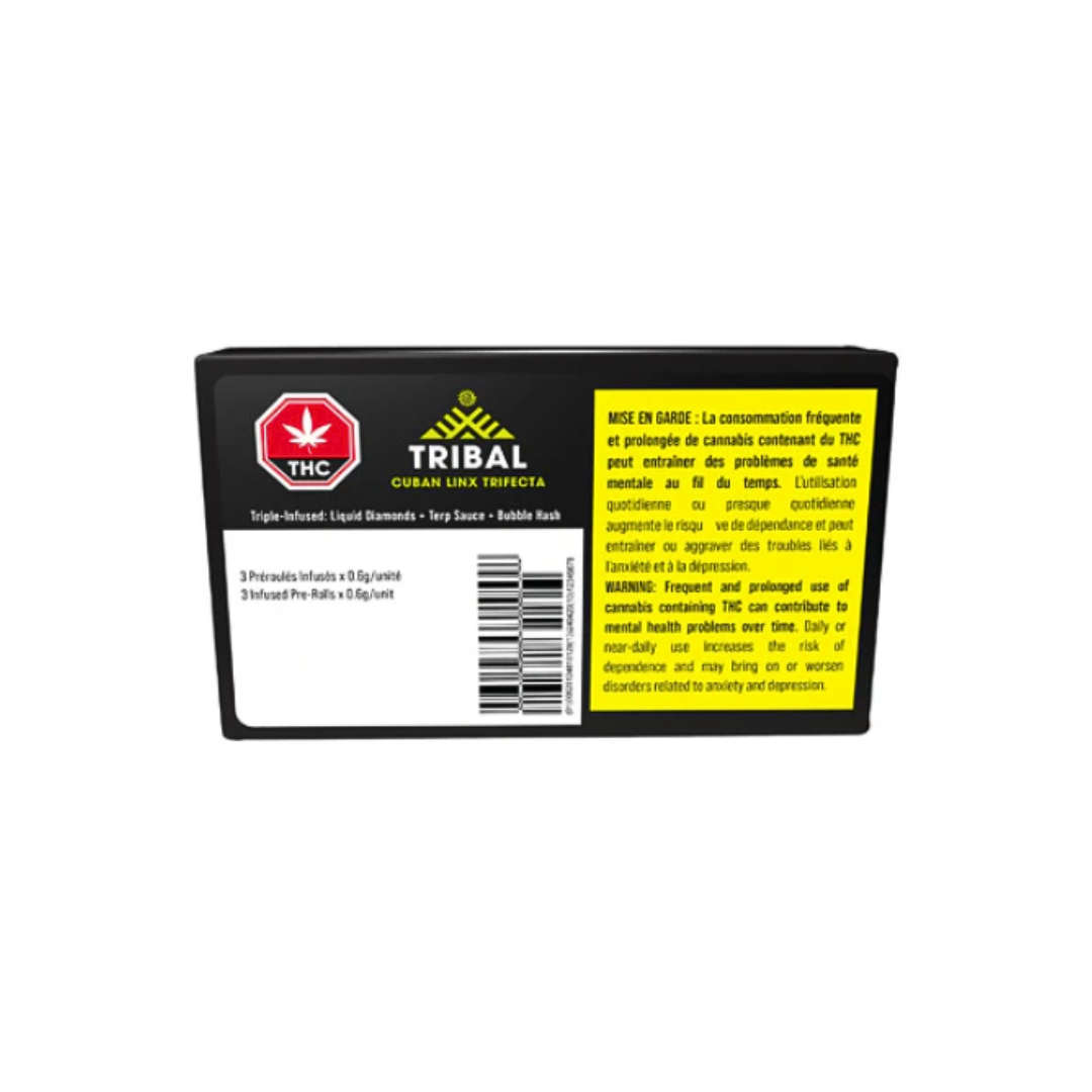 Tribal : CUBAN LINX TRIFECTA INFUSED PRE-ROLLS 2 Tribal : CUBAN LINX TRIFECTA INFUSED PRE-ROLLS - Image 2