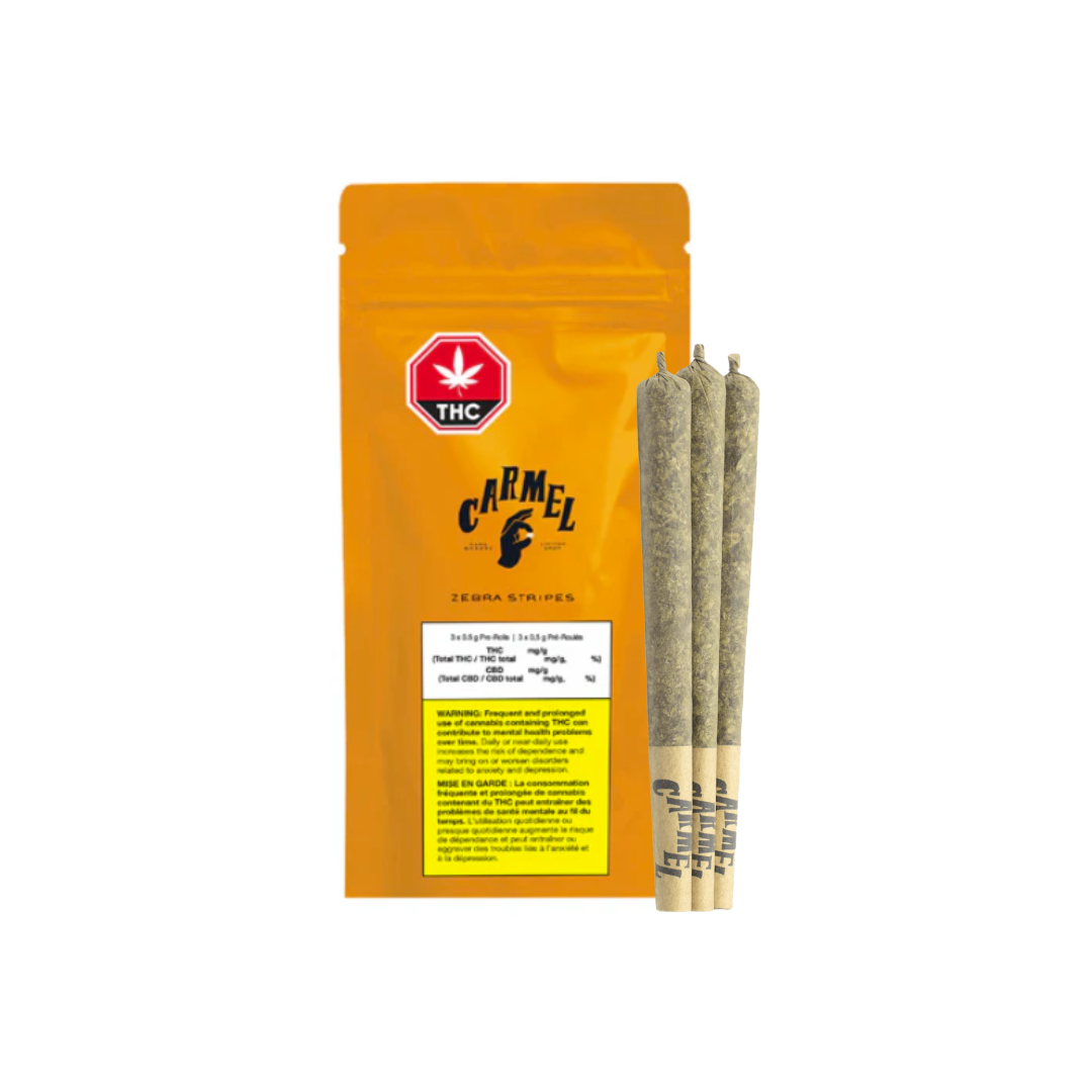 Carmel : ZEBRA STRIPES PRE-ROLLS 3 Carmel : ZEBRA STRIPES PRE-ROLLS - Image 3