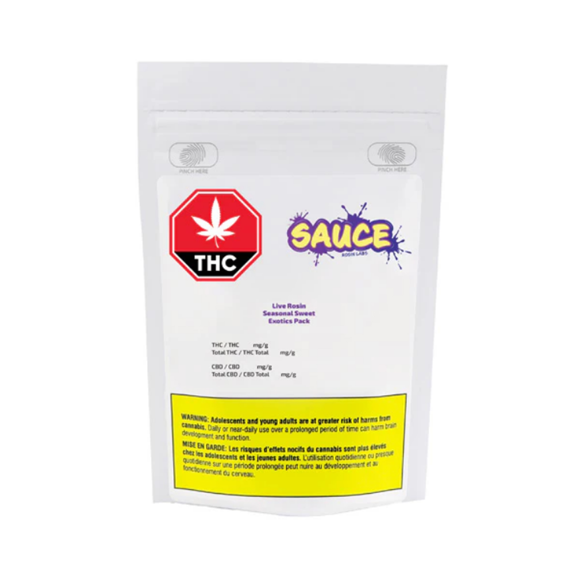 Sauce Rosin Labs : SEASONAL EXOTICS PACK LIVE ROSIN (ROTATIONAL) 2 Sauce Rosin Labs : SEASONAL EXOTICS PACK LIVE ROSIN (ROTATIONAL) - Image 2