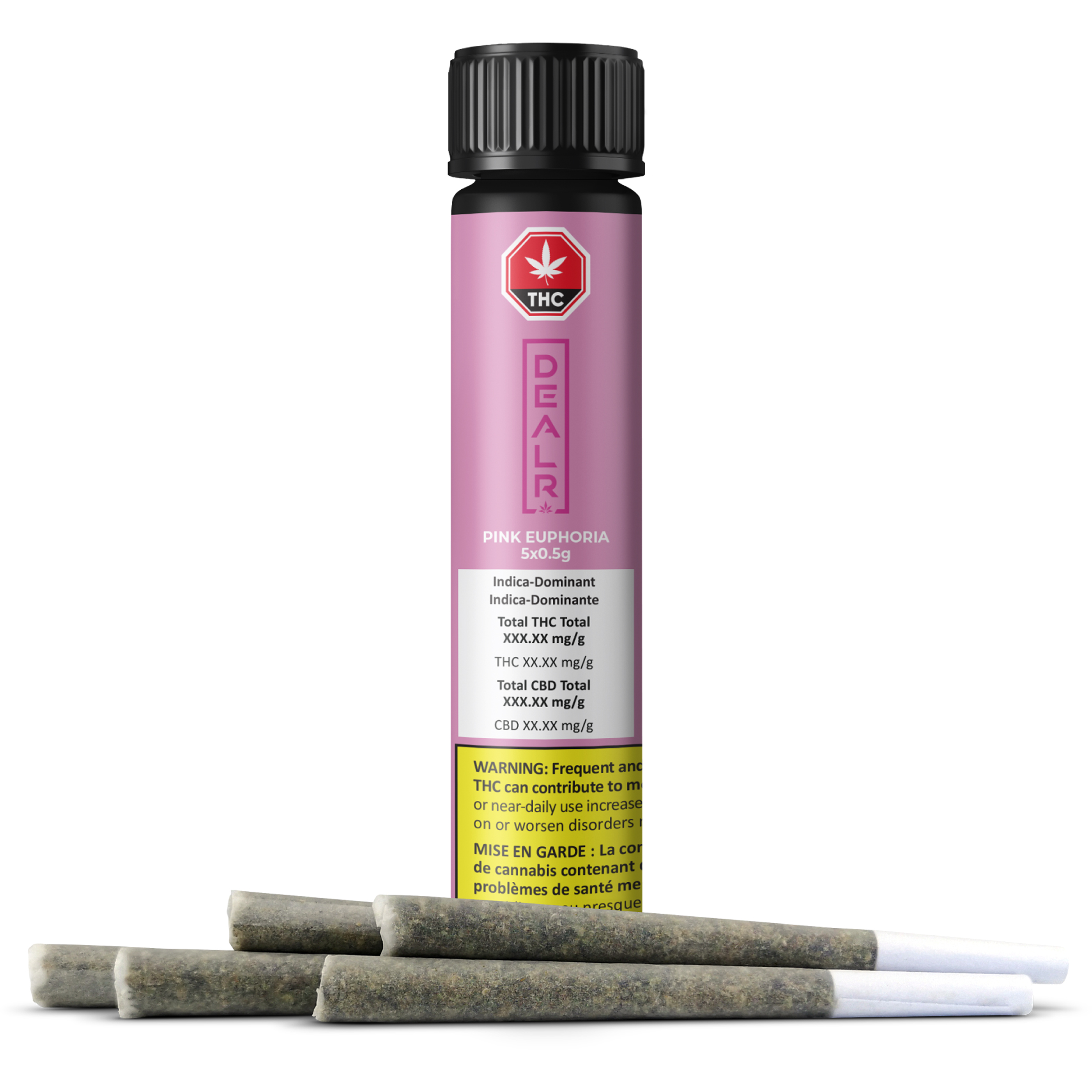 Dealr : PINK EUPHORIA PRE-ROLLS - 5 x 0.5g 2 Dealr : PINK EUPHORIA PRE-ROLLS - 5 x 0.5g