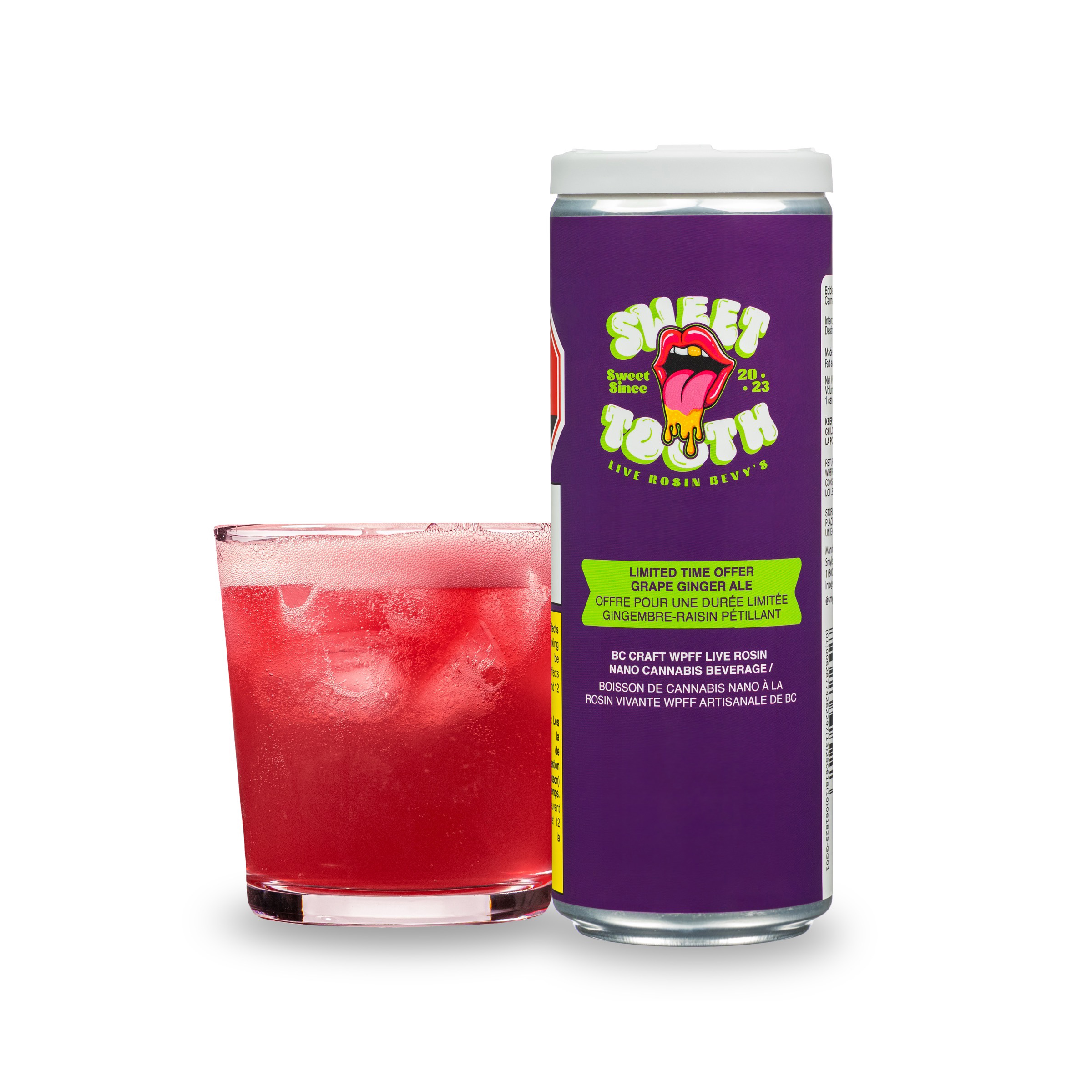 Sweet Tooth : LIVE ROSIN GRAPE GINGERALE DRINK LTO (ROTATIONAL STRAIN) 1 Sweet Tooth : LIVE ROSIN GRAPE GINGERALE DRINK LTO (ROTATIONAL STRAIN)
