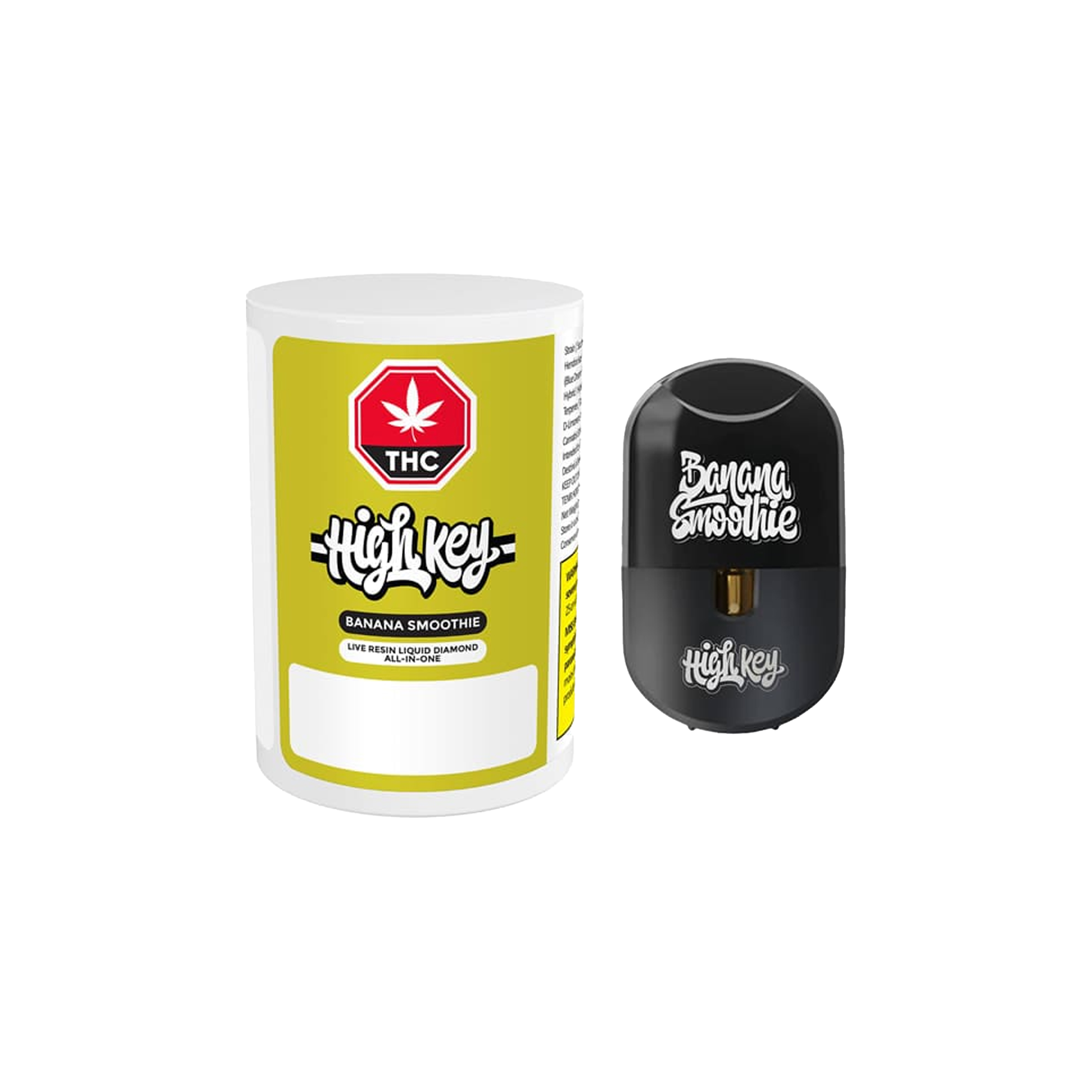 High Key : BANANA SMOOTHIE LIVE RESIN LIQUID DIAMOND AIO VAPE - 1g 1 High Key : BANANA SMOOTHIE LIVE RESIN LIQUID DIAMOND AIO VAPE - 1g