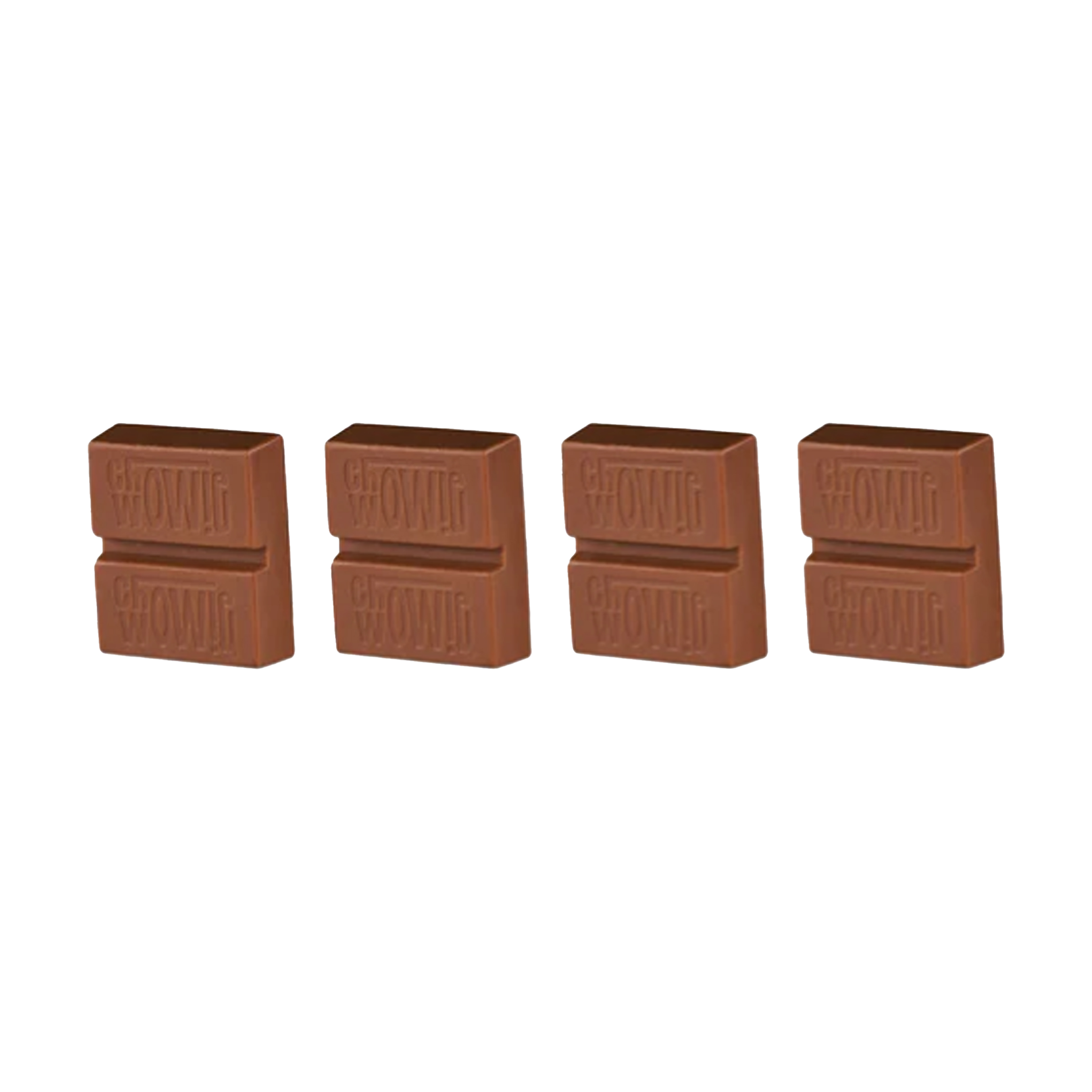 Chowie Wowie : MILK CHOCOLATE BALANCE MULTI-PACK - 4 x 10mg THC / 10mg CBD 1 Chowie Wowie : MILK CHOCOLATE BALANCE MULTI-PACK - 4 x 10mg THC / 10mg CBD