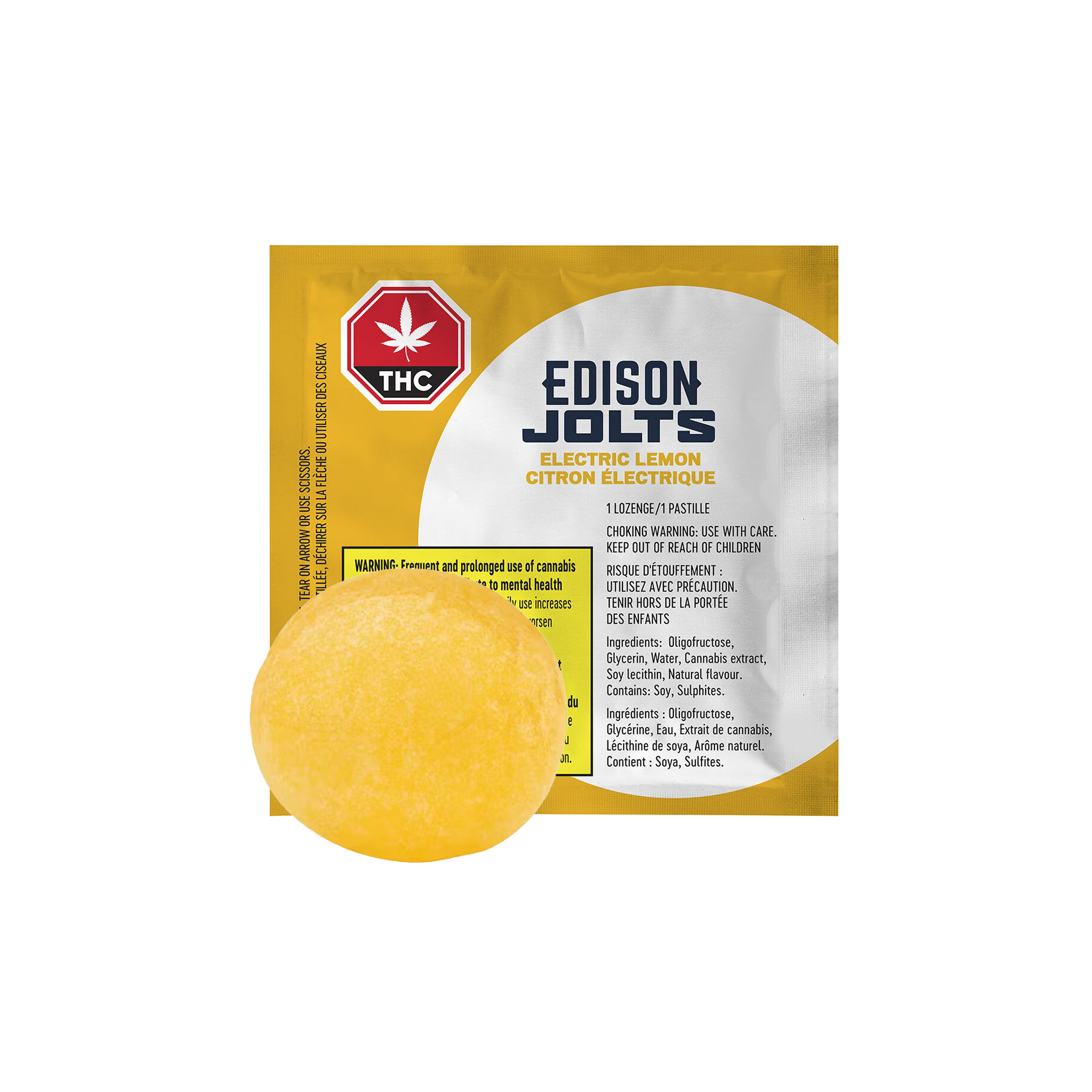 Edison : JOLTZ ELECTRIC LEMON LOZENGES - 1 x 10mg 1 Edison : JOLTZ ELECTRIC LEMON LOZENGES - 1 x 10mg