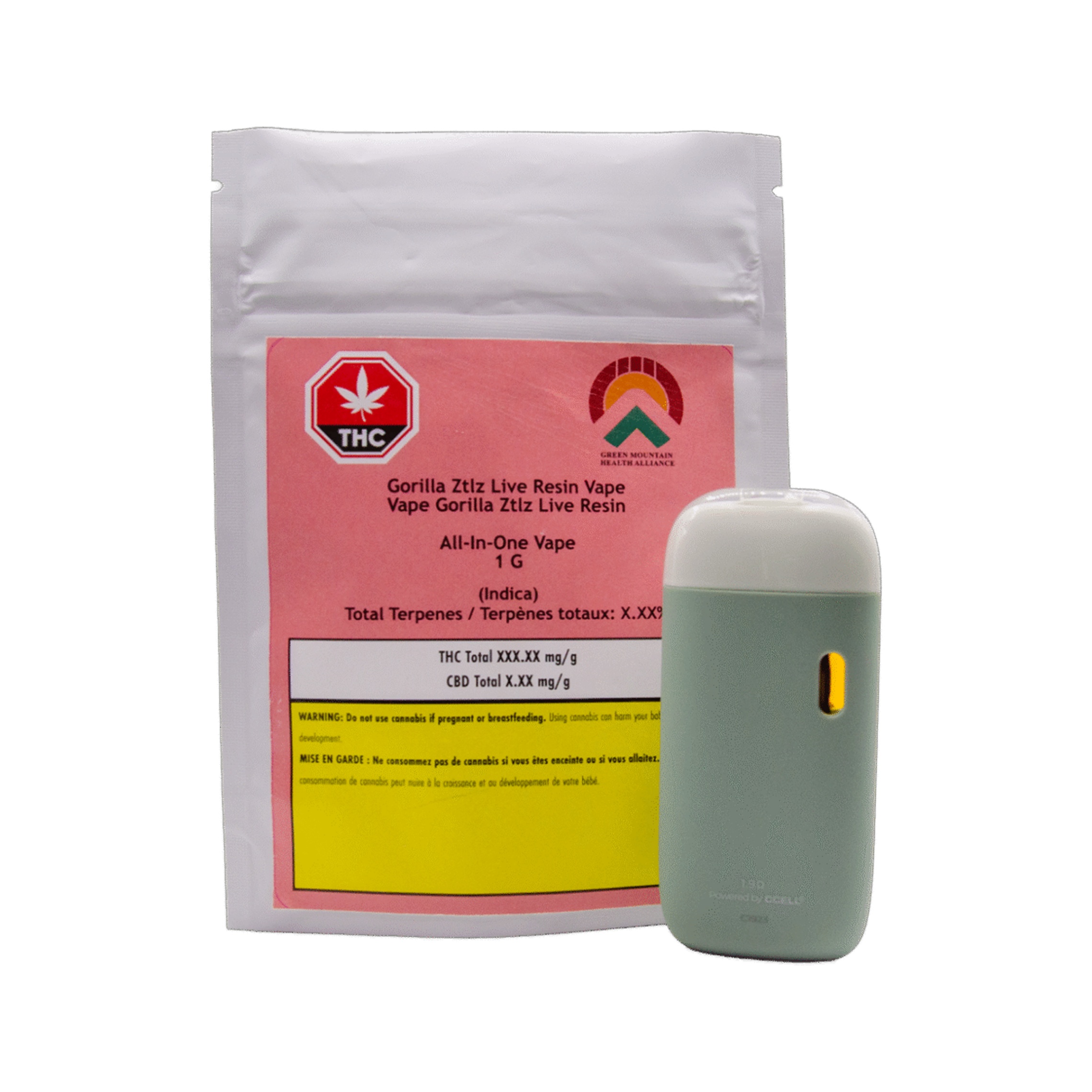 Green Mountain Health Alliance : GORILLA ZKITLLEZ LIVE RESIN ALL-IN-ONE - 1g 1 Green Mountain Health Alliance : GORILLA ZKITLLEZ LIVE RESIN ALL-IN-ONE - 1g