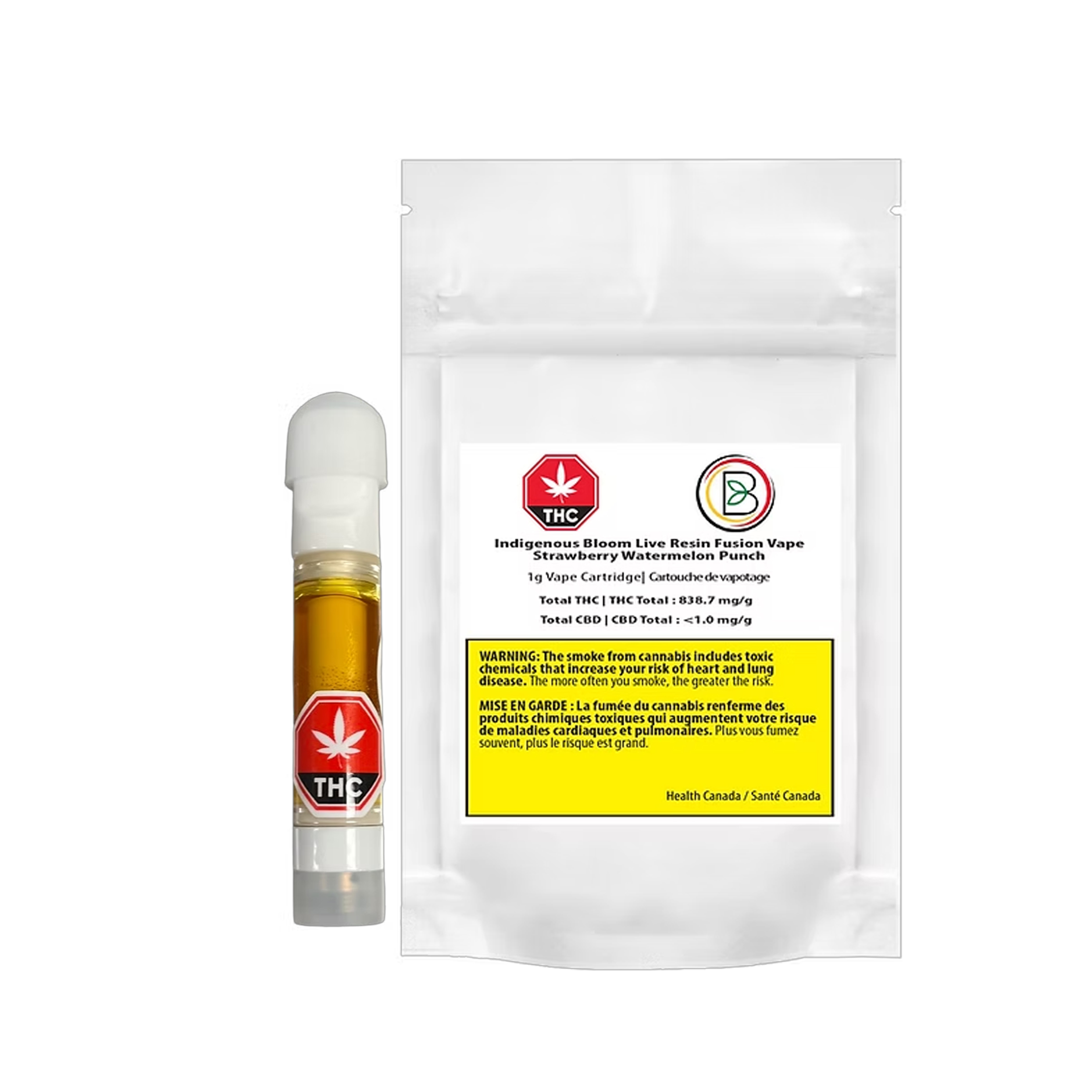 Indigenous Bloom : STRAWBERRY WATERMELON PUNCH LIVE RESIN CARTRIDGE - 1g 1 Indigenous Bloom : STRAWBERRY WATERMELON PUNCH LIVE RESIN CARTRIDGE - 1g
