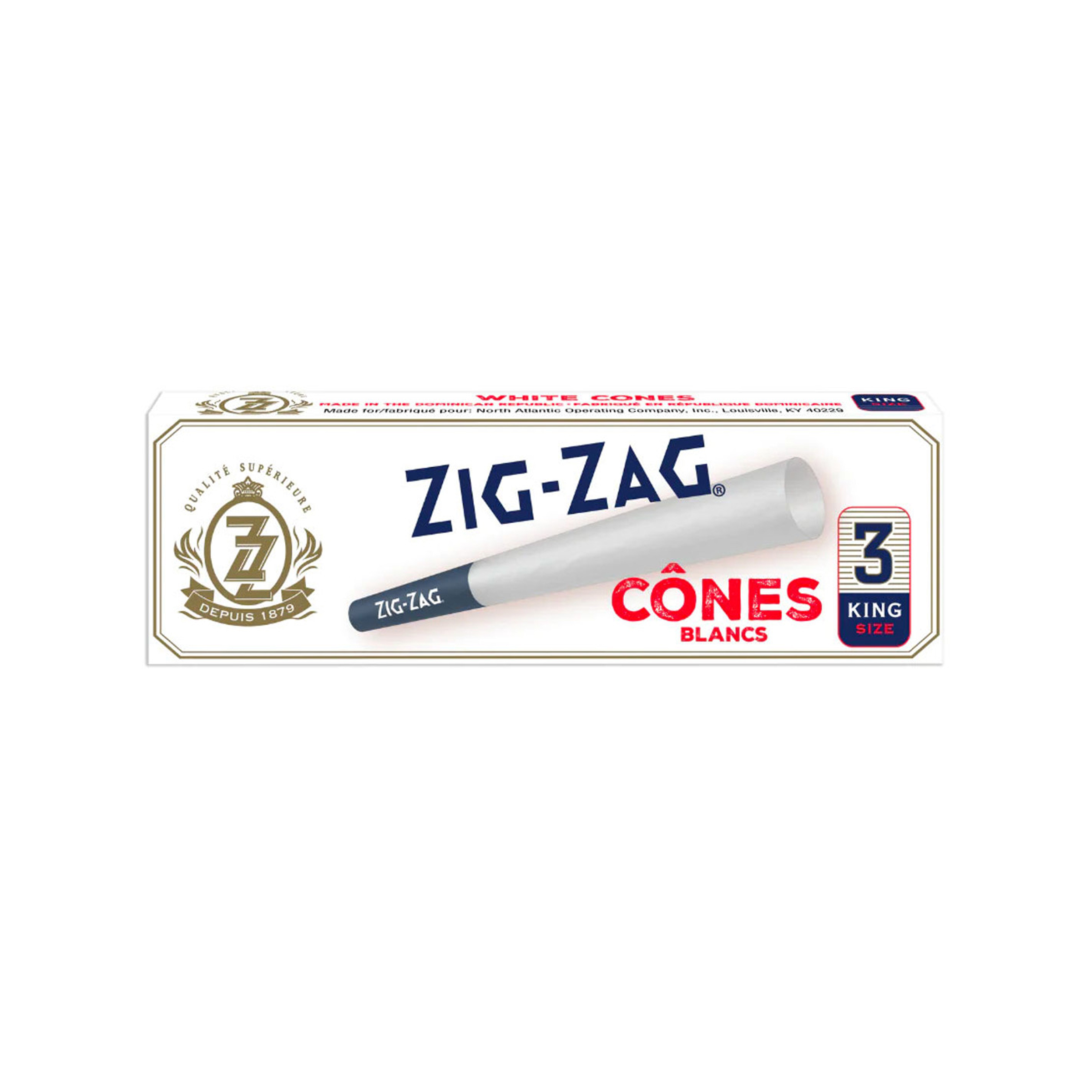 Zig Zag Papers (TNP) - Pre-Rolled White King Size Cones (3 Pack) 1 Zig Zag Pappers (TNP) - Pre-Rolled White King Size Cones (3 Pack)