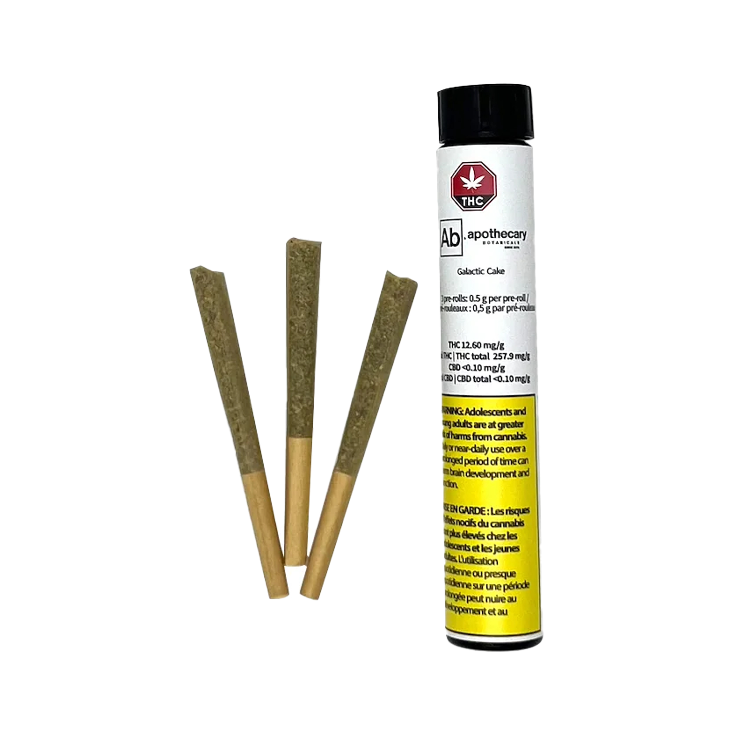 Apothecary Botanicals : GALACTIC CAKE PRE-ROLLS - 3 x 0.5g 1 Apothecary Botanicals : GALACTIC CAKE PRE-ROLLS - 3 x 0.5g