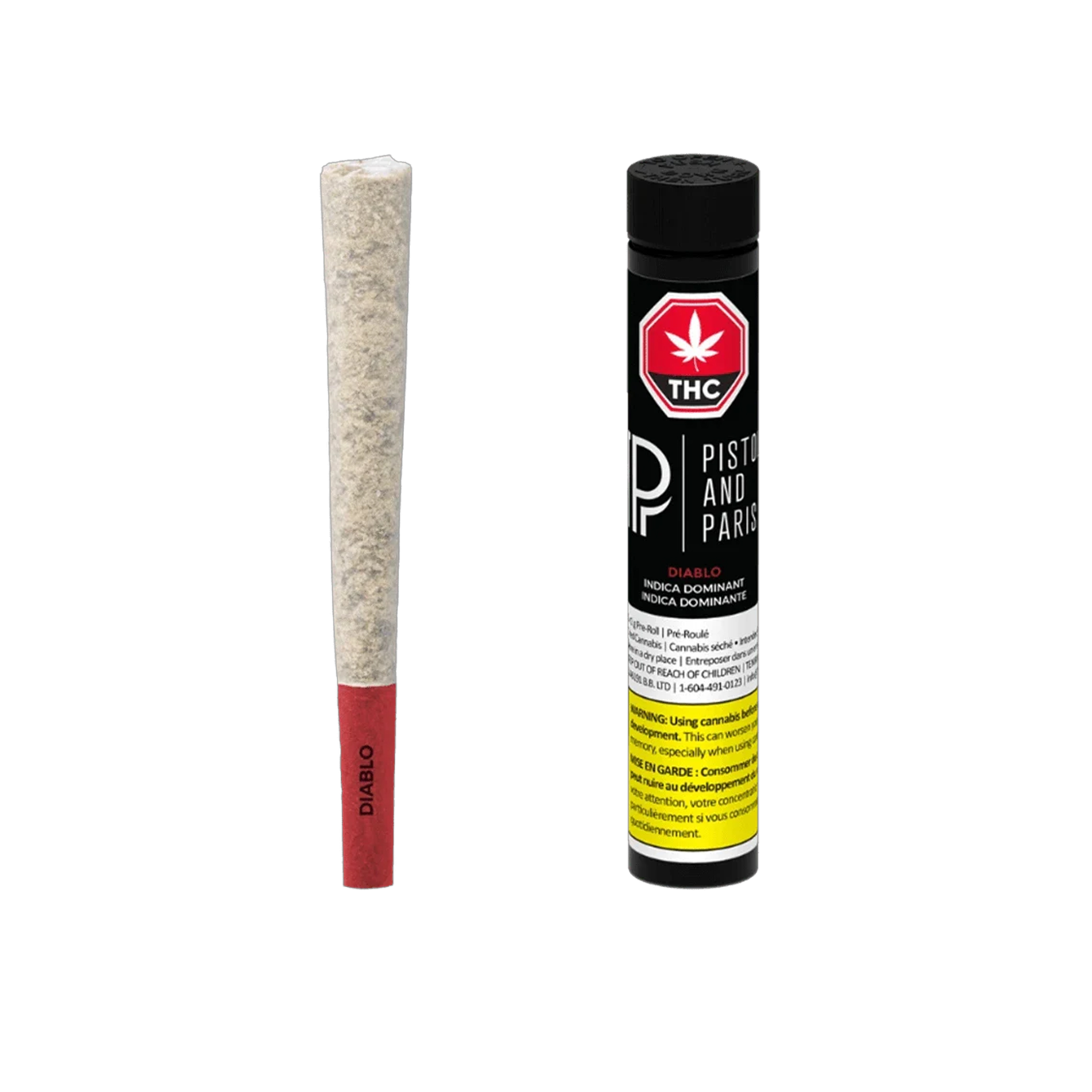 Pistol and Paris : DIABLO PRE-ROLL - 1 x 1g 1 Pistol and Paris : DIABLO PRE-ROLL - 1 x 1g