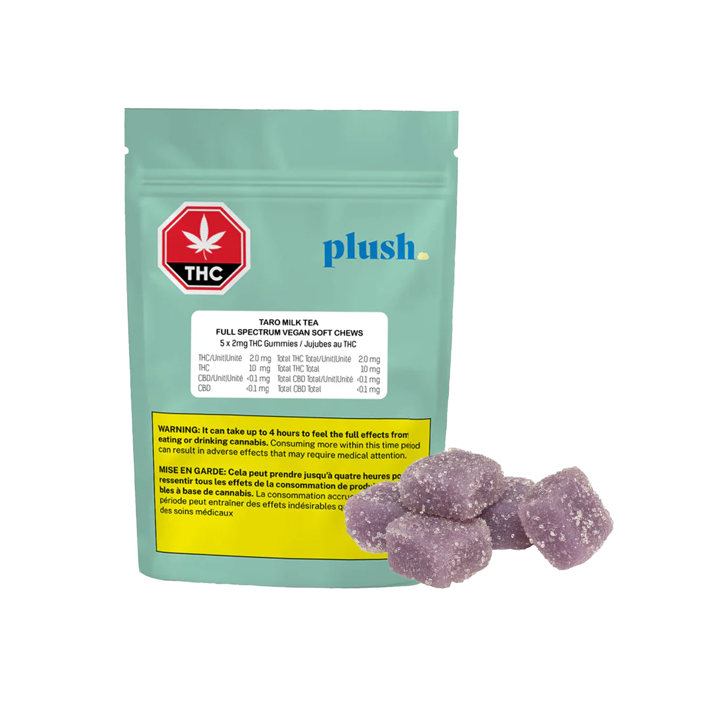Plush : TARO MILK TEA FULL SPECTRUM VEGAN SOFT CHEWS 1 Plush : TARO MILK TEA FULL SPECTRUM VEGAN SOFT CHEWS
