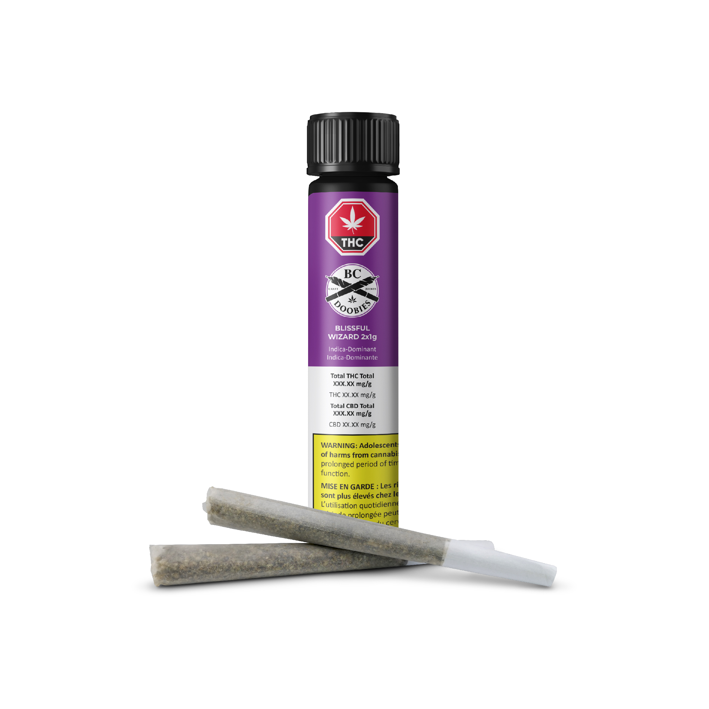 BC Doobies : BLISSFUL WIZARD PRE-ROLLS - 2 x 1g 1 BC Doobies : BLISSFUL WIZARD PRE-ROLLS - 2 x 1g