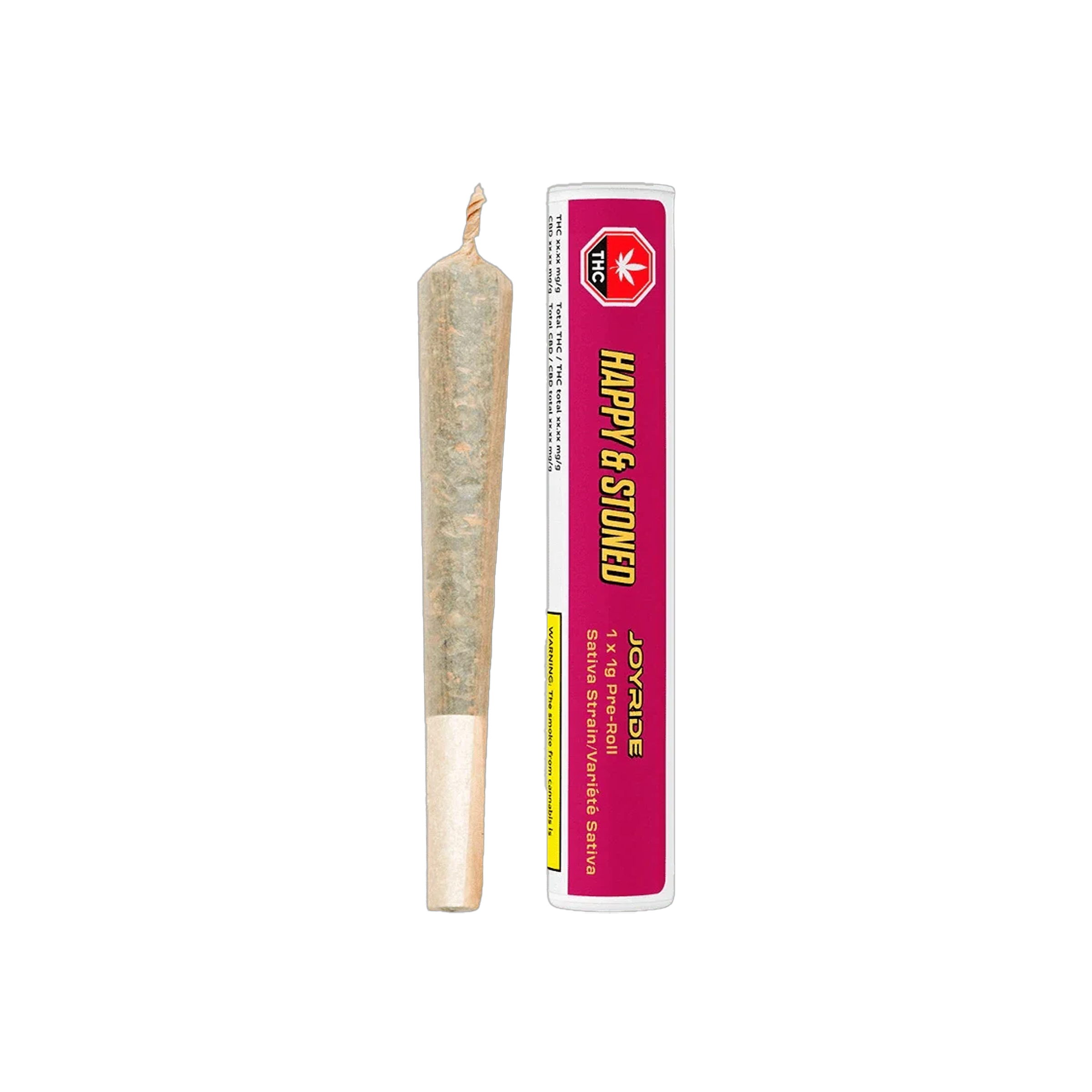 Happy & Stoned : JOYRIDE PRE-ROLLS - 1 x 1g 1 Happy & Stoned : JOYRIDE PRE-ROLLS - 1 x 1g