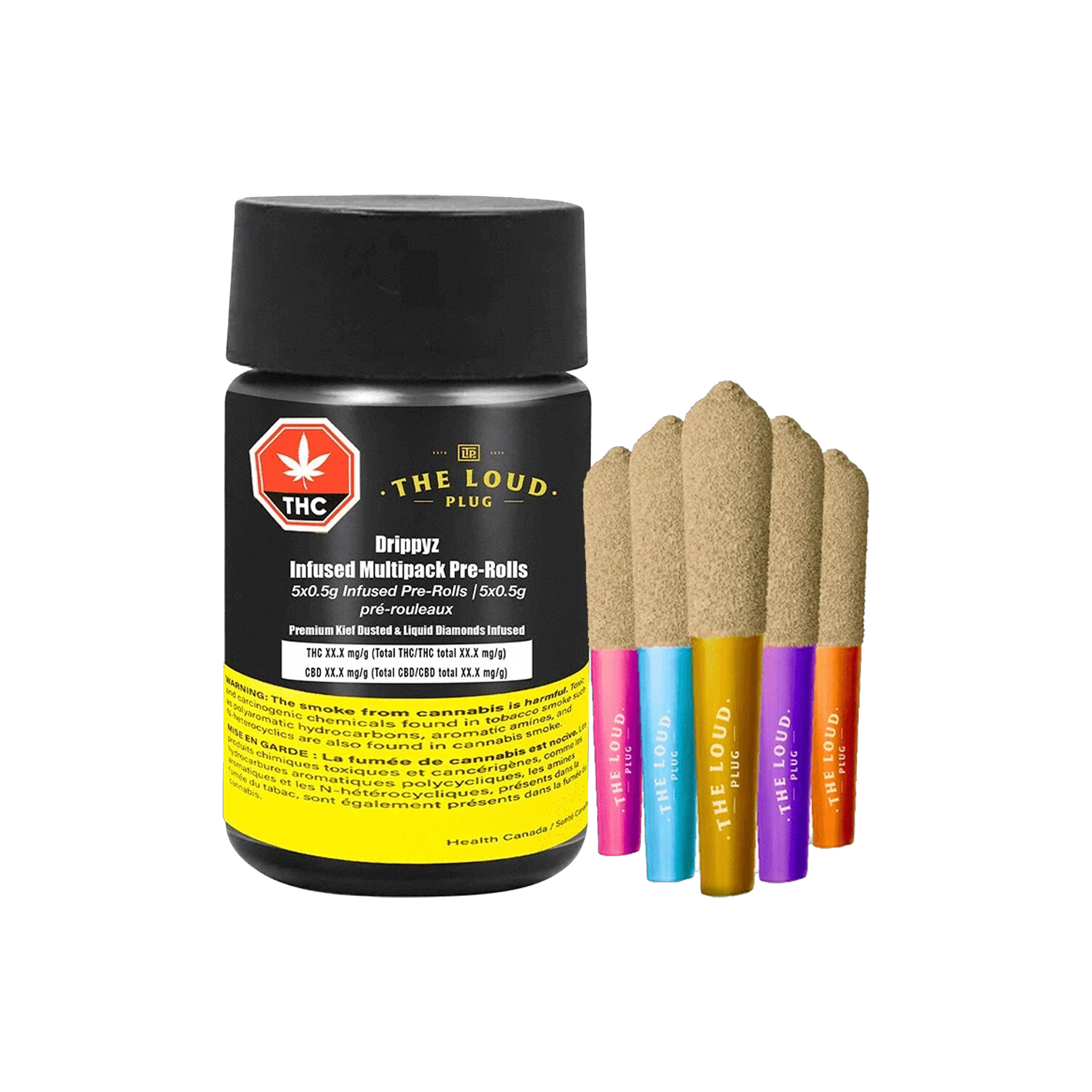The Loud Plug : DRIPPYZ MULTIPACK INFUSED PRE-ROLLS - 5 x 0.5g 1 The Loud Plug : DRIPPYZ MULTIPACK INFUSED PRE-ROLLS - 5 x 0.5g