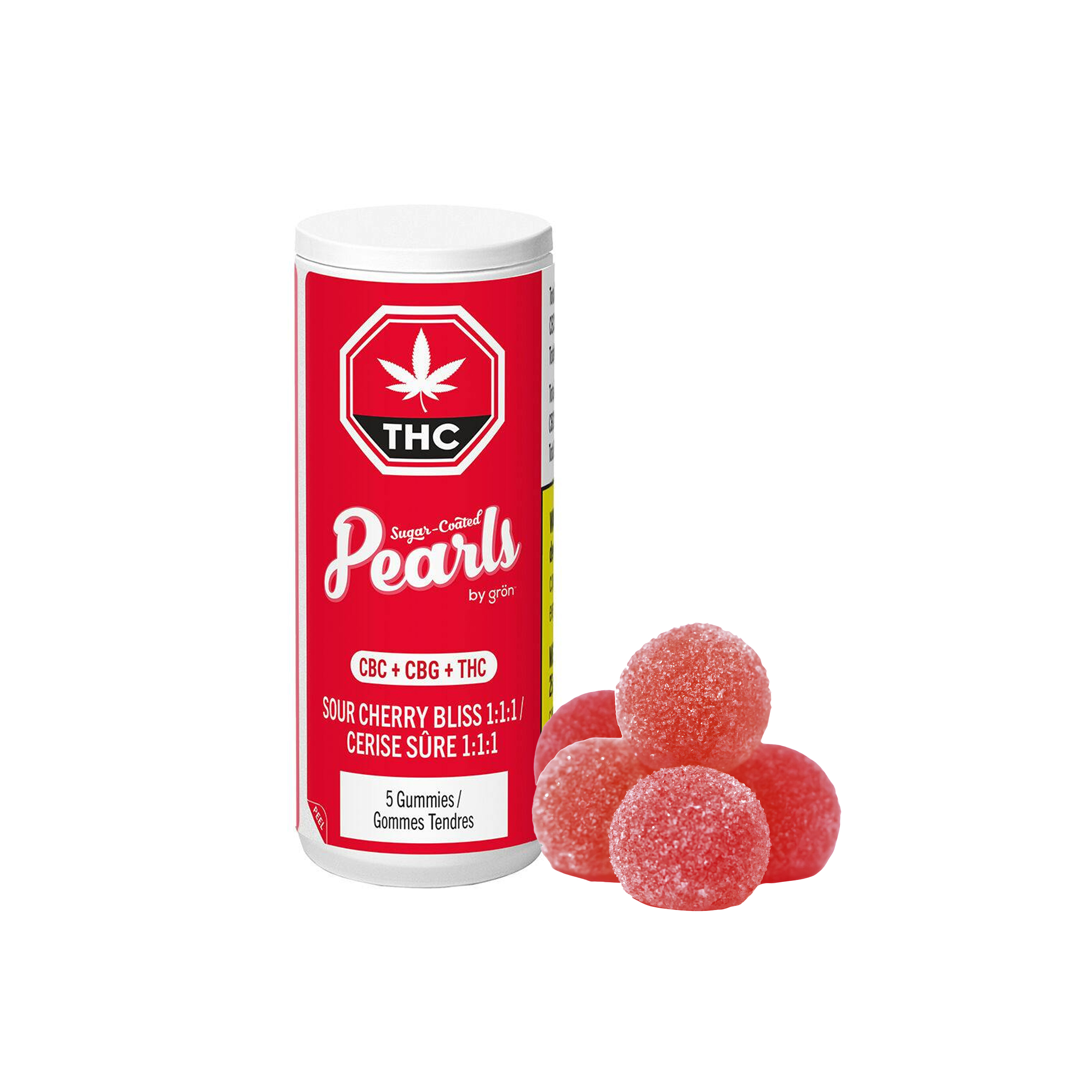 Pearls : SOUR CHERRY BLISS 1:1:1 CBC/CBG/THC GUMMIES 1 Pearls : SOUR CHERRY BLISS 1:1:1 CBC/CBG/THC GUMMIES