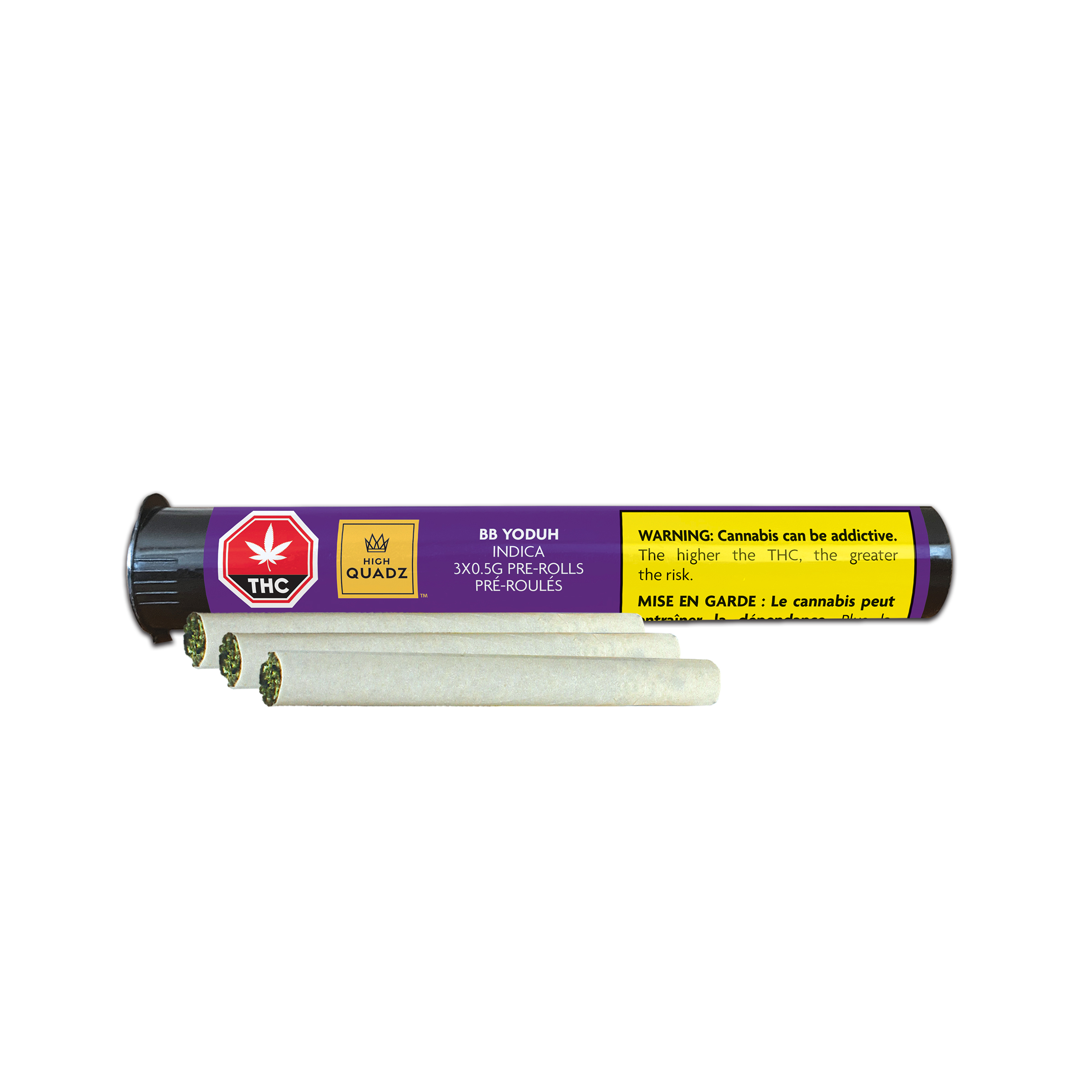 High Quadz : BB YODUH PRE-ROLLS - 3 x 0.5g 1 Smallz : BB YODUH PRE-ROLLS - 3 x 0.5g
