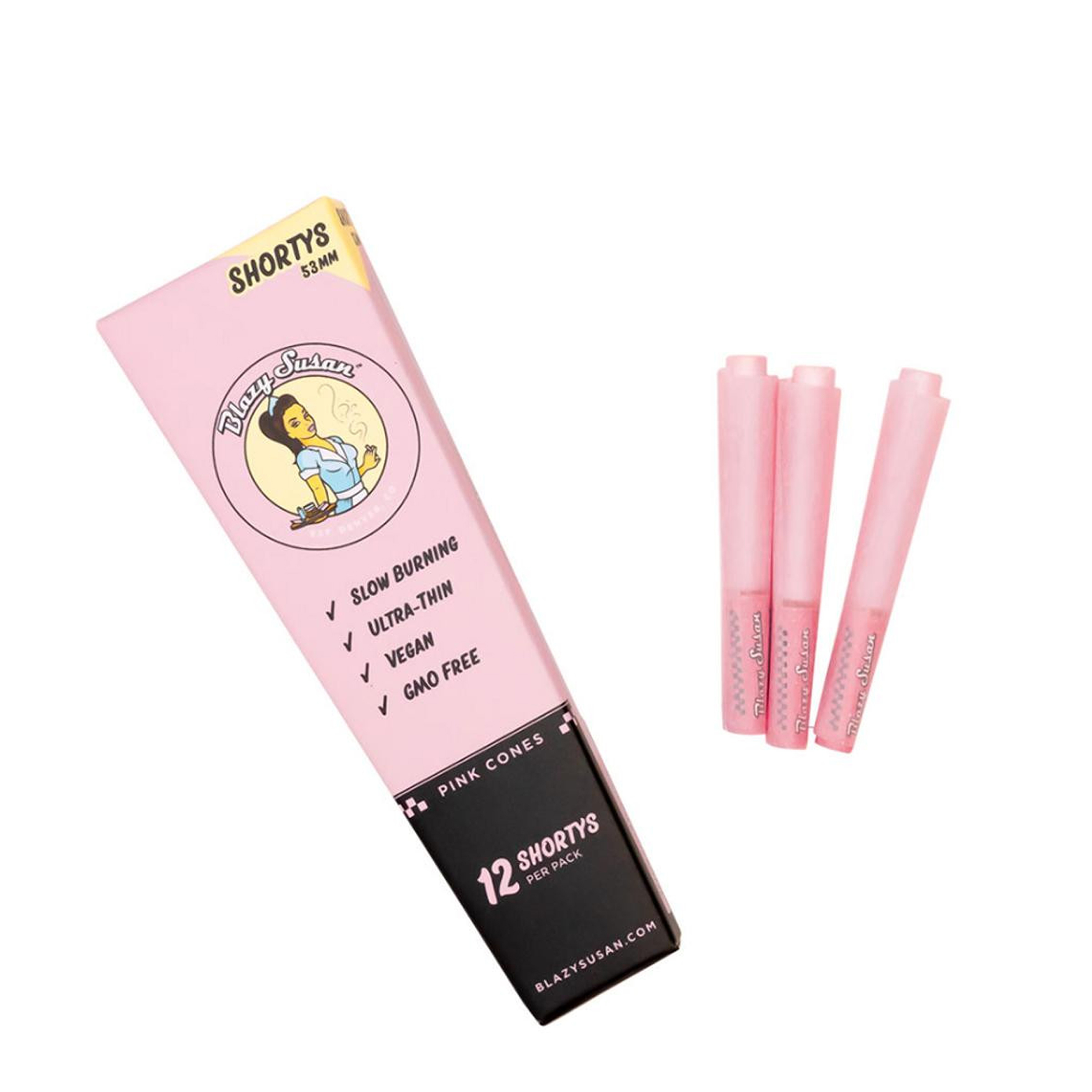 Blazy Susan : PINK SHORTY CONES - 12 CONES 1 Blazy Susan : PINK SHORTY CONES - 12 CONES
