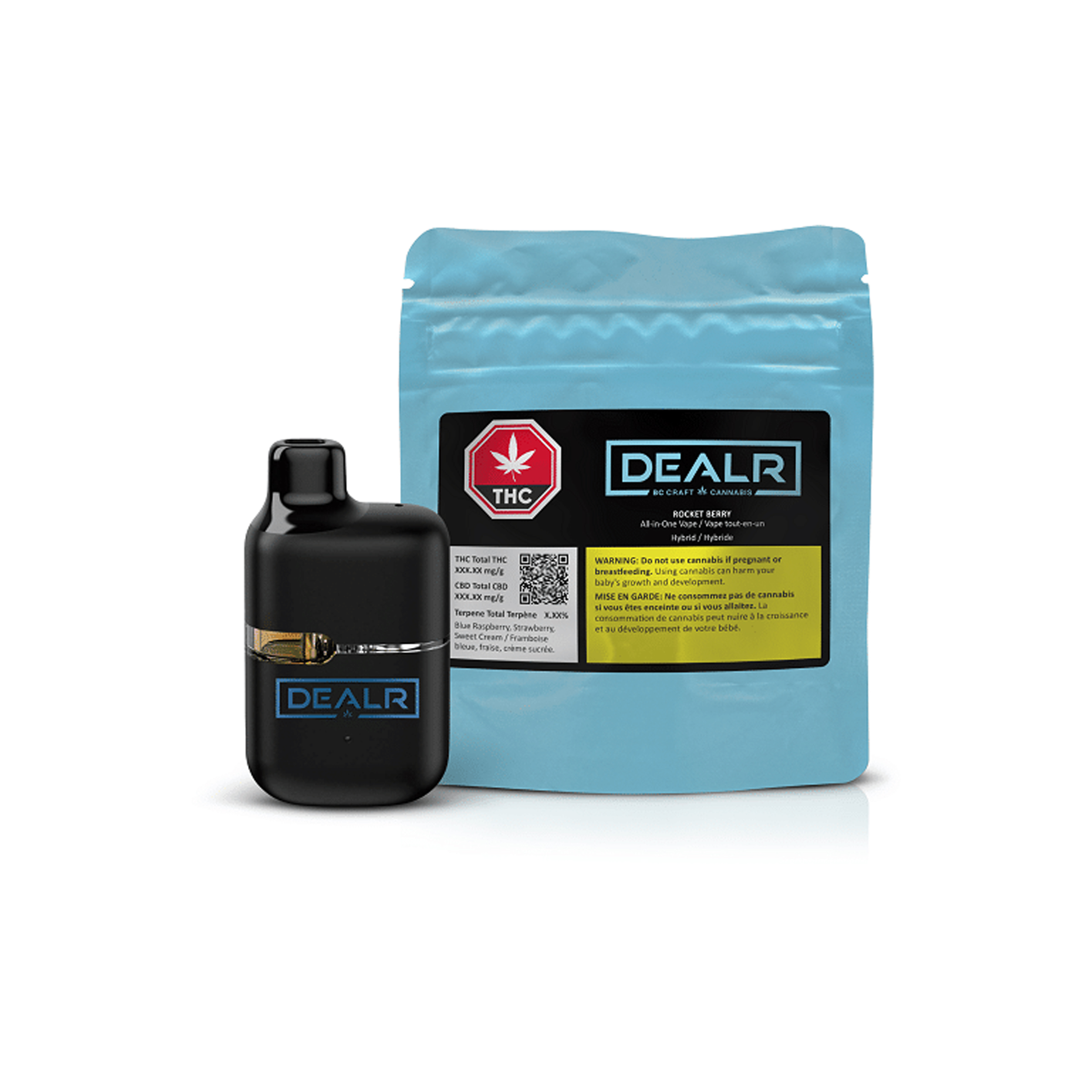 Dealr : ROCKET BERRY DISPOSABLE VAPE (Blueberry Cookies x Cherry OG) - 1g 1 Dealr : ROCKET BERRY DISPOSABLE VAPE (Blueberry Cookies x Cherry OG) - 1g