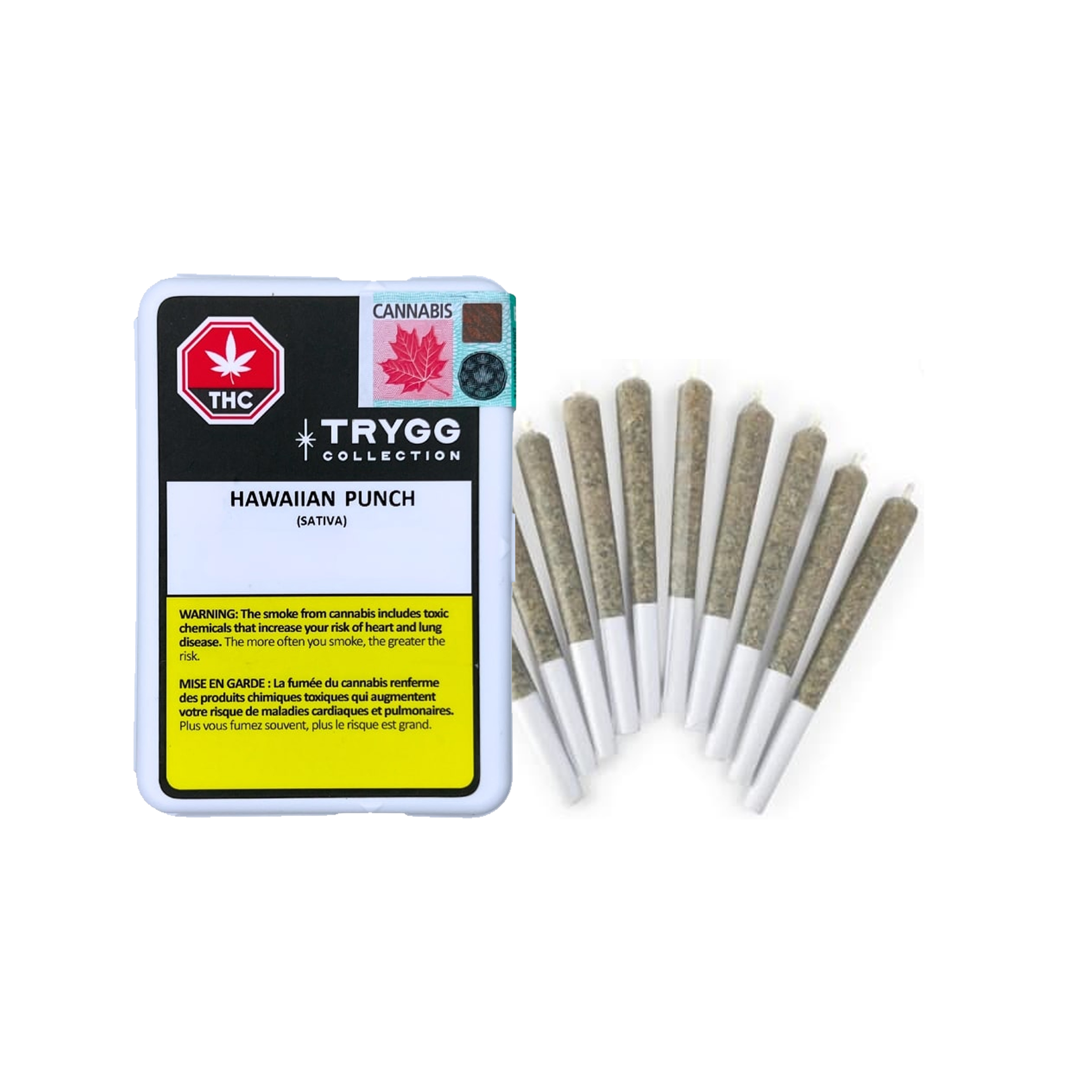 Trygg : HAWAIIAN PUNCH PRE-ROLLS - 10 x 0.4g 1 Trygg : HAWAIIAN PUNCH PRE-ROLLS - 10 x 0.4g